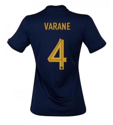 Lacne Ženy Futbalové dres Francúzsko Raphael Varane #4 MS 2022 Krátky Rukáv - Domáci